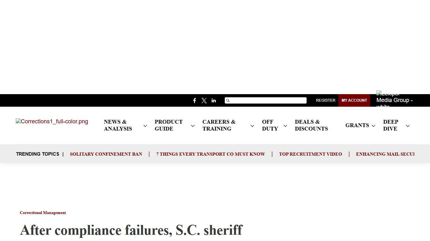 After compliance failures, S.C. sheriff assumes jail oversight