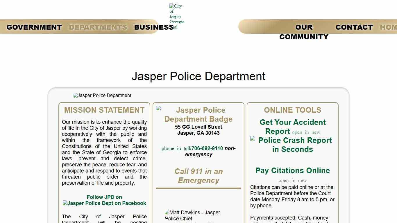 Jasper Police Department JPD